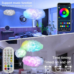 USB Cloud Light APP Control Music Synchronization 3D RGBIC Ambient Light Lightning Simulation Clouds Bedroom Room Light - ProTrendyz
