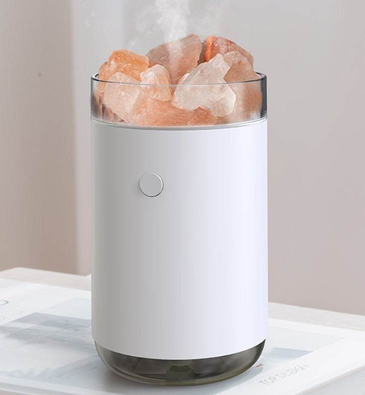 Air Humidifier Crystal Salt Stone Desktop Aromatherapy Essential Oil Ultrasonic Diffuser With LED Lamp Bedroom Home Humidifier - ProTrendyz