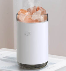 Air Humidifier Crystal Salt Stone Desktop Aromatherapy Essential Oil Ultrasonic Diffuser With LED Lamp Bedroom Home Humidifier - ProTrendyz