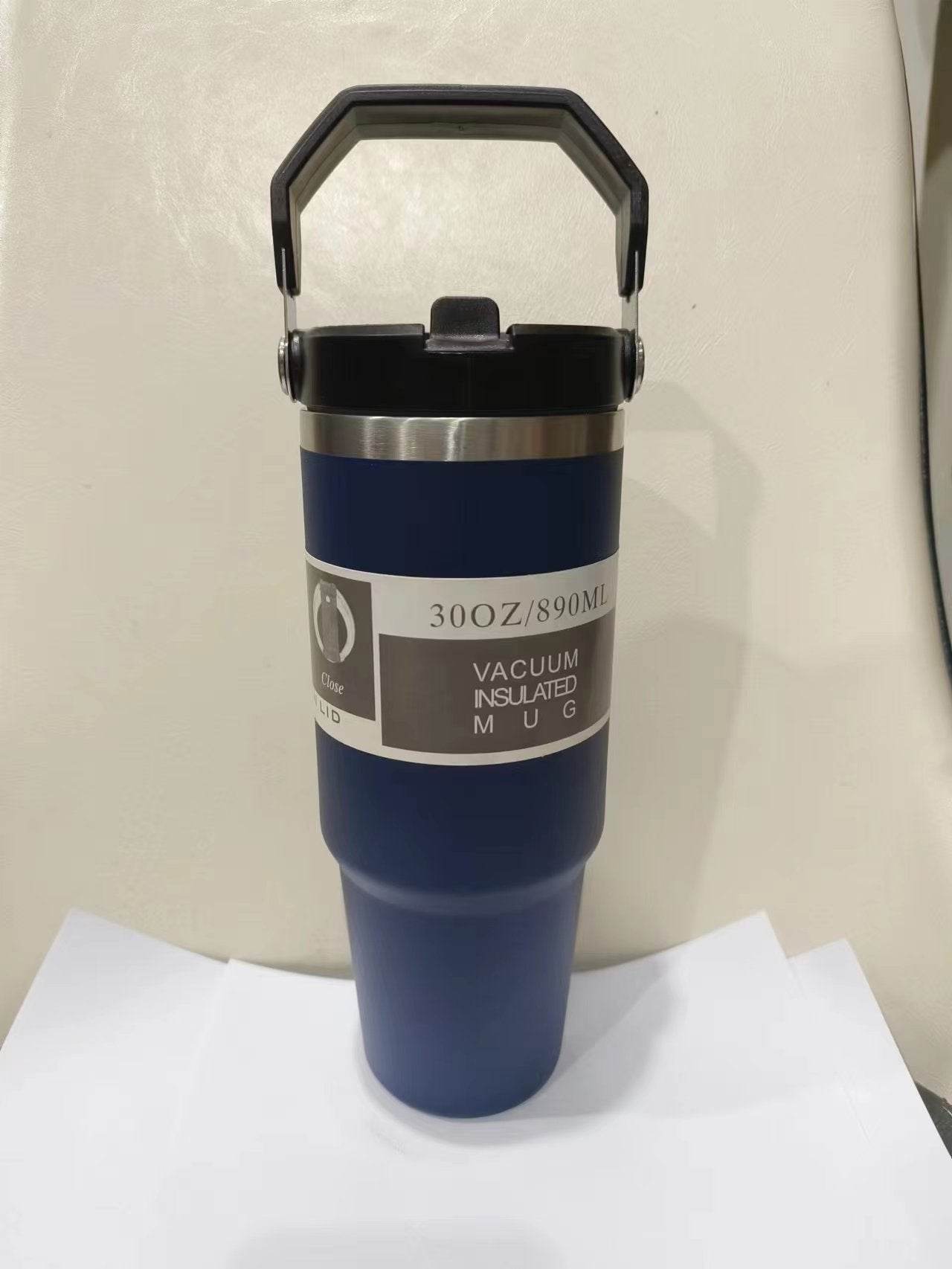 Portable Car Cup Stainless Steel Cup Travel Sports Water Bottle With Handle Cover Coffee Tumbler Cup - ProTrendyz