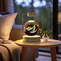 Crystal Ball Cosmic Dinosaur Indoor Night Light USB Power Warm Bedside Light Birthday Gift Night Lamp ProTrendyz