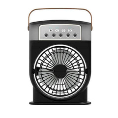 Portable USB Air Conditioner Cooling Fan With 5 Sprays 7 Color Light 600ML Water Tank Spray Mist Air Cooler Humidifiers - ProTrendyz