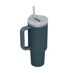 40 Oz Tumbler With Handle Straw Insulated, Stainless Steel Spill Proof Vacuum Coffee Cup Tumbler With Lid Tapered Mug Gifts For Valentine Lover Suitable For Car Gym Office Travel US - ProTrendyz