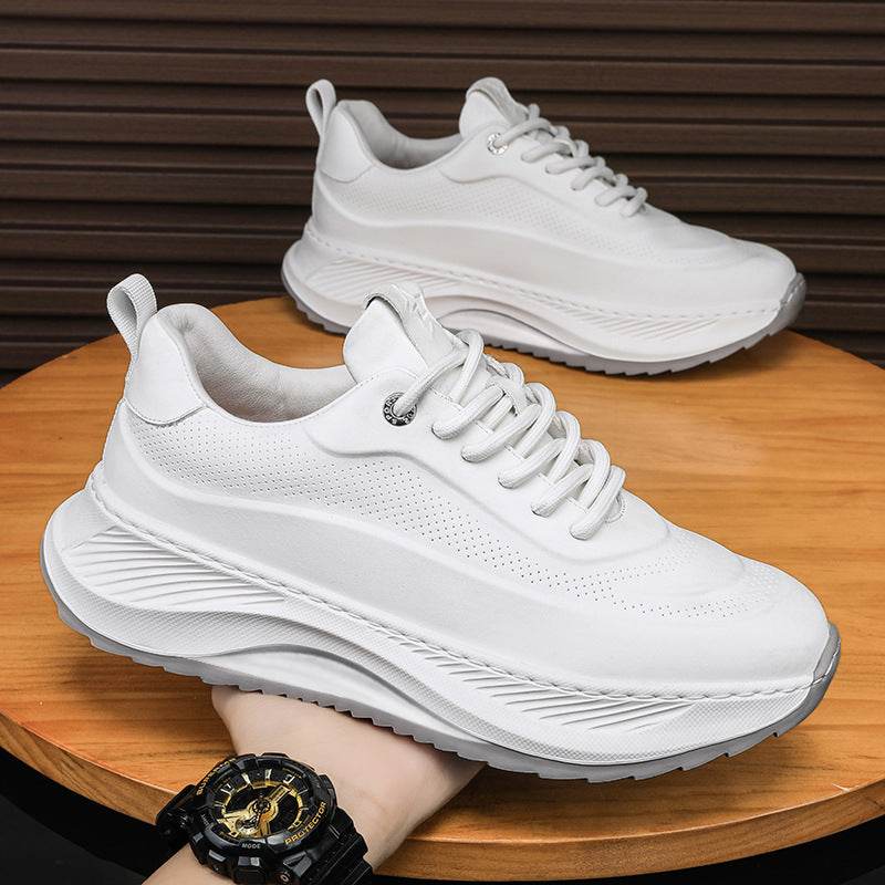 Men's Thick-soled Sports Shoes Casual Breathable Sneakers Lace-up Dad Shoes Boy - ProTrendyz