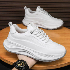 Men's Thick-soled Sports Shoes Casual Breathable Sneakers Lace-up Dad Shoes Boy - ProTrendyz