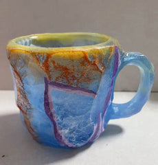 400ml Resin Mineral Crystal Coffee Mugs With Handles Elegant Fake Mineral Crystal Cup For Workplace Home Decor Christmas Gift Kitchen Gadgets - ProTrendyz