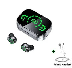 YD03 Wireless Bluetooth-compatible Headset TWS Large Screen Smart Digital Display In Ear Breathing Light - ProTrendyz