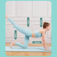 Yoga Fitness Resistance Band, Arm Back Training Elastic Ropes - Pure Barre Workout Chest Arm And Shoulder Stretch Bands Exercise Equipment For Physical Therapy,Yoga,Pilates,Stretching - ProTrendyz