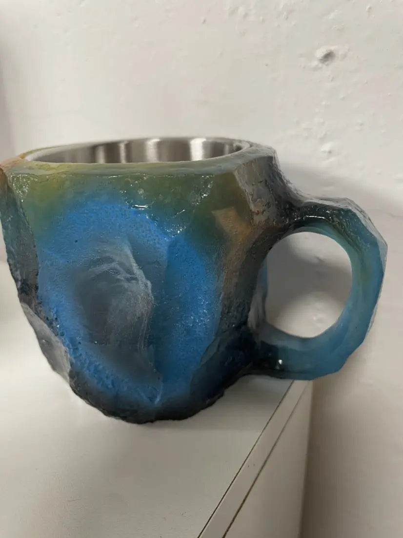400ml Resin Mineral Crystal Coffee Mugs With Handles Elegant Fake Mineral Crystal Cup For Workplace Home Decor Christmas Gift Kitchen Gadgets - ProTrendyz